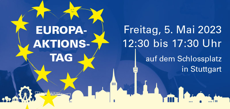 Veranstaltung zum Europatag am 5. Mai 2023 in Stuttgart
