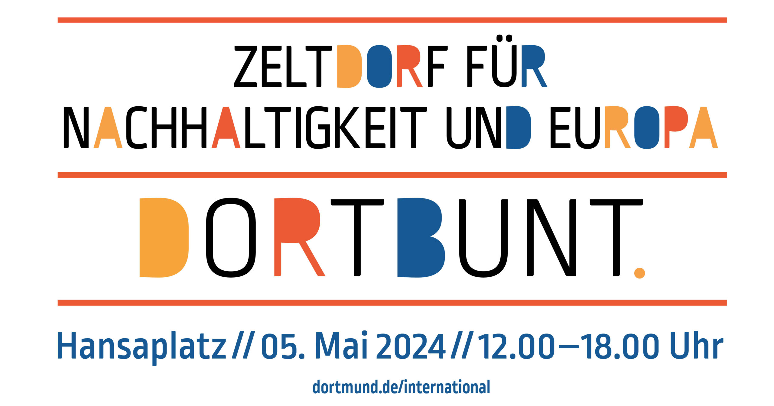 Zeltdorf für Nachhaltigkeit und Europa beim Stadtfest Dortbunt.city