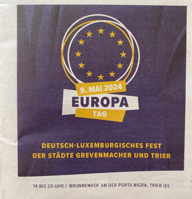 Deutsch- Luxemburgisches Fest am 9. Mai, dem Europatag in Trier